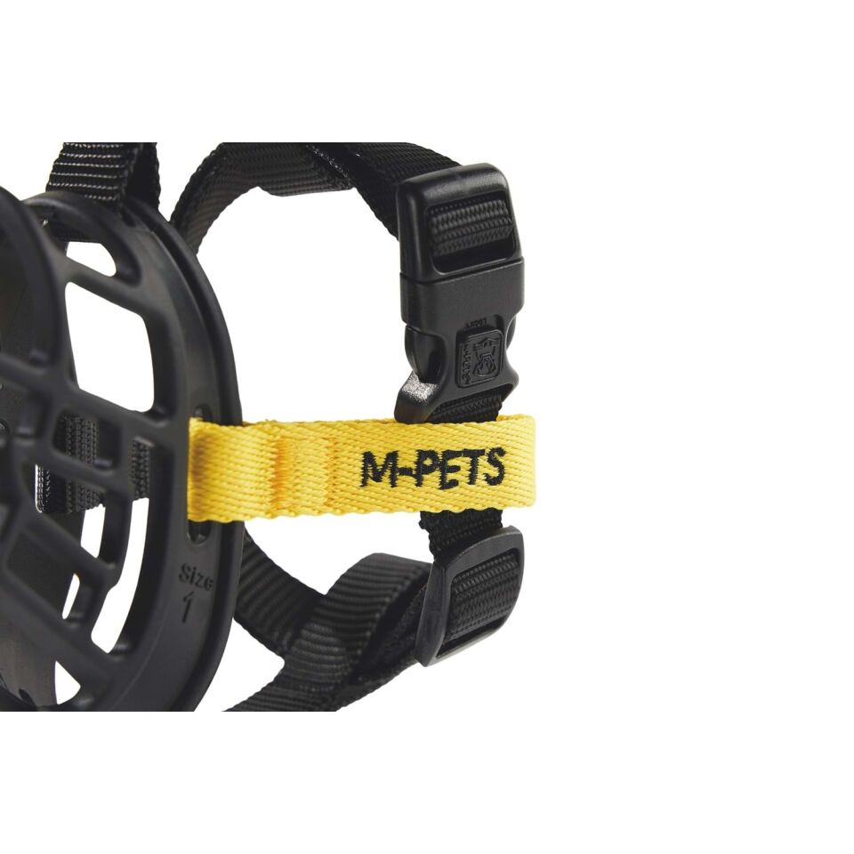 M-PETS BARK GUARD AĞIZLIK (L) BLACK/YELLOW