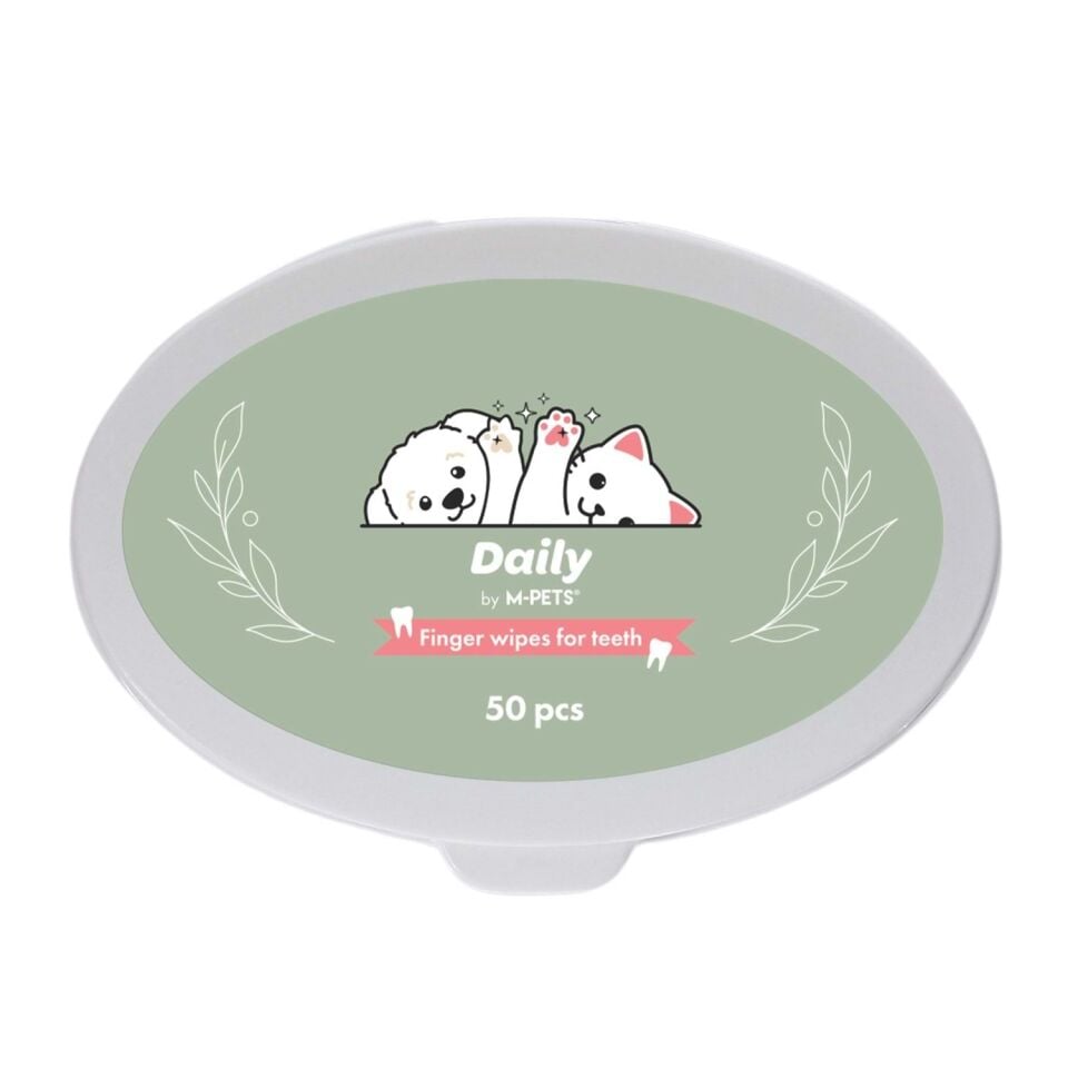 M-PETS DAİLY KEDİ ve KÖPEK DİŞ TEMİZLİĞİ İÇİN PARMAK PEDİ 50Lİ