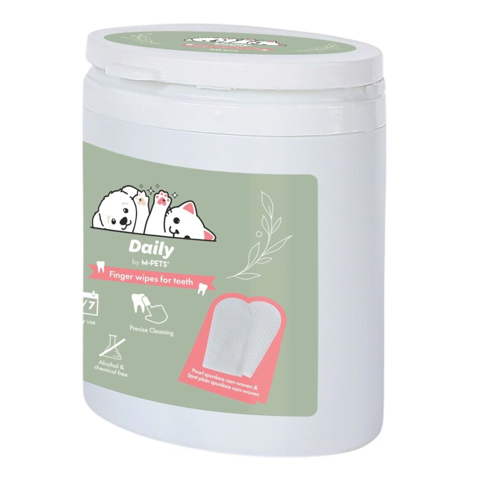 M-PETS DAİLY KEDİ ve KÖPEK DİŞ TEMİZLİĞİ İÇİN PARMAK PEDİ 50Lİ