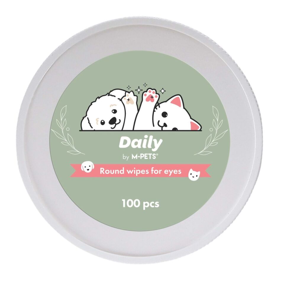 M-PETS DAİLY KEDİ ve KÖPEK GÖZ ÇEVRESİ TEMİZLEME PEDİ 100LÜ