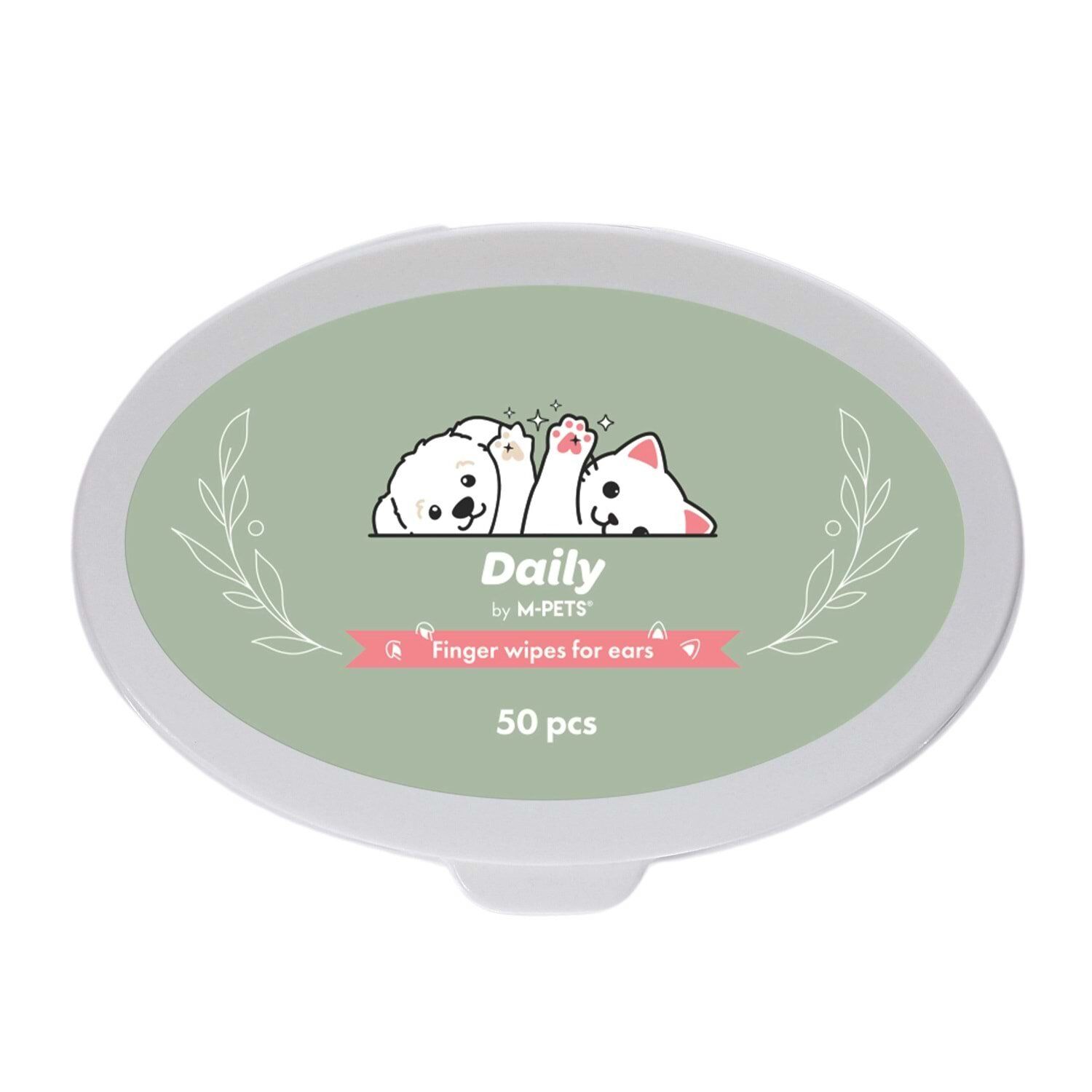 M-PETS DAİLY KEDİ ve KÖPEK KULAK TEMİZLİĞİ İÇİN PARMAK PEDİ 50Lİ