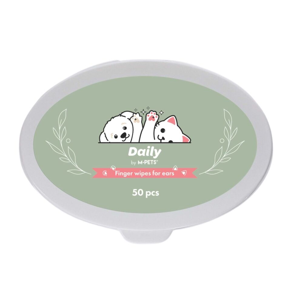 M-PETS DAİLY KEDİ ve KÖPEK KULAK TEMİZLİĞİ İÇİN PARMAK PEDİ 50Lİ