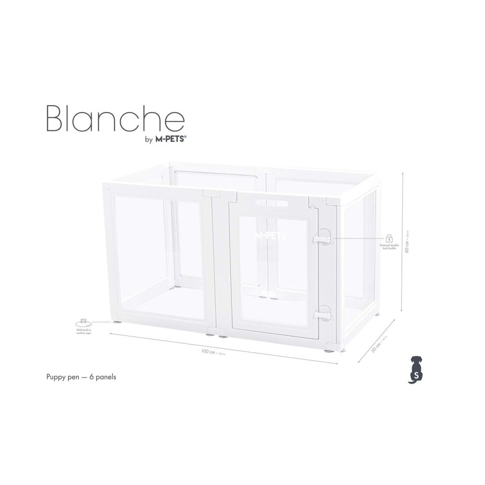 M-PETS BLANCHE OYUN ÇİTİ 6 PANEL (S) WHİTE