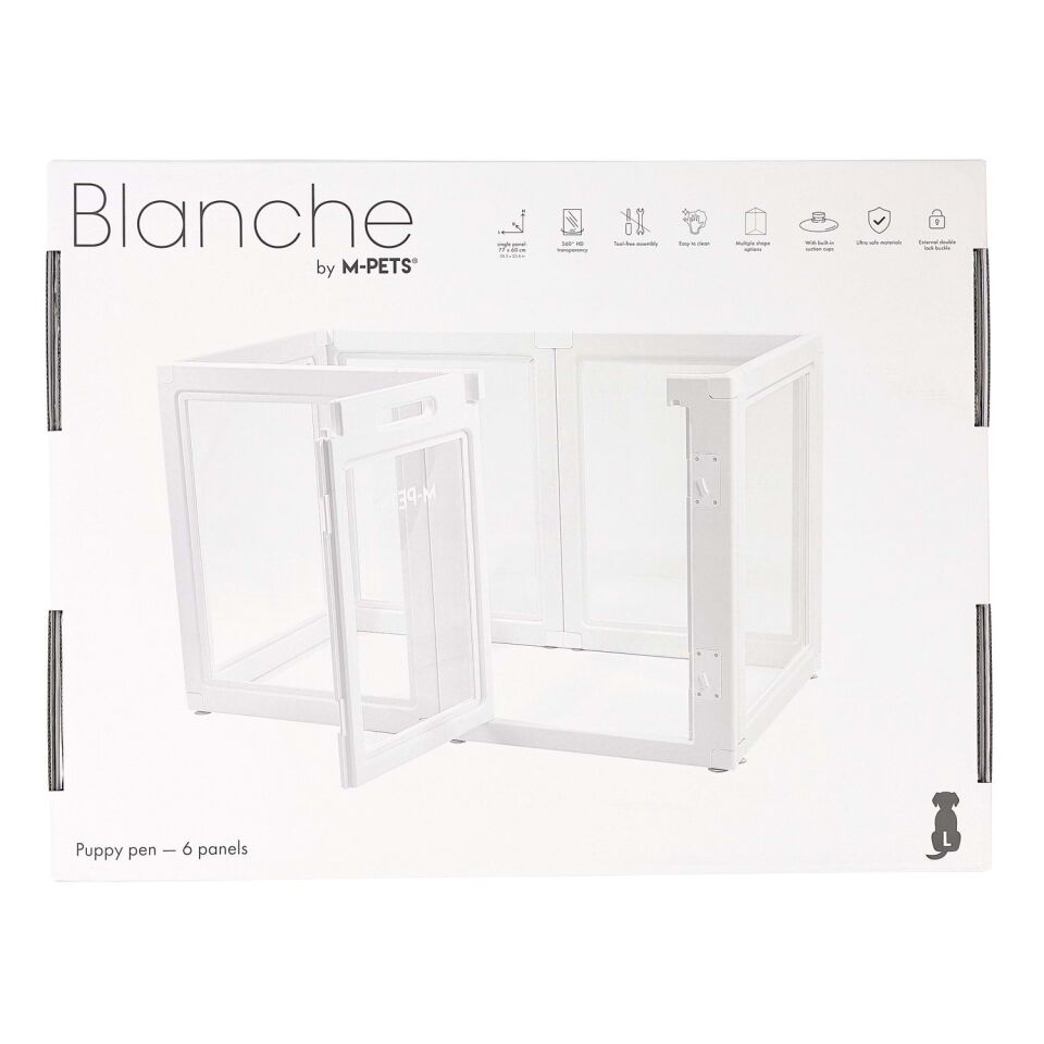 M-PETS BLANCHE OYUN ÇİTİ 6 PANEL (L) WHİTE