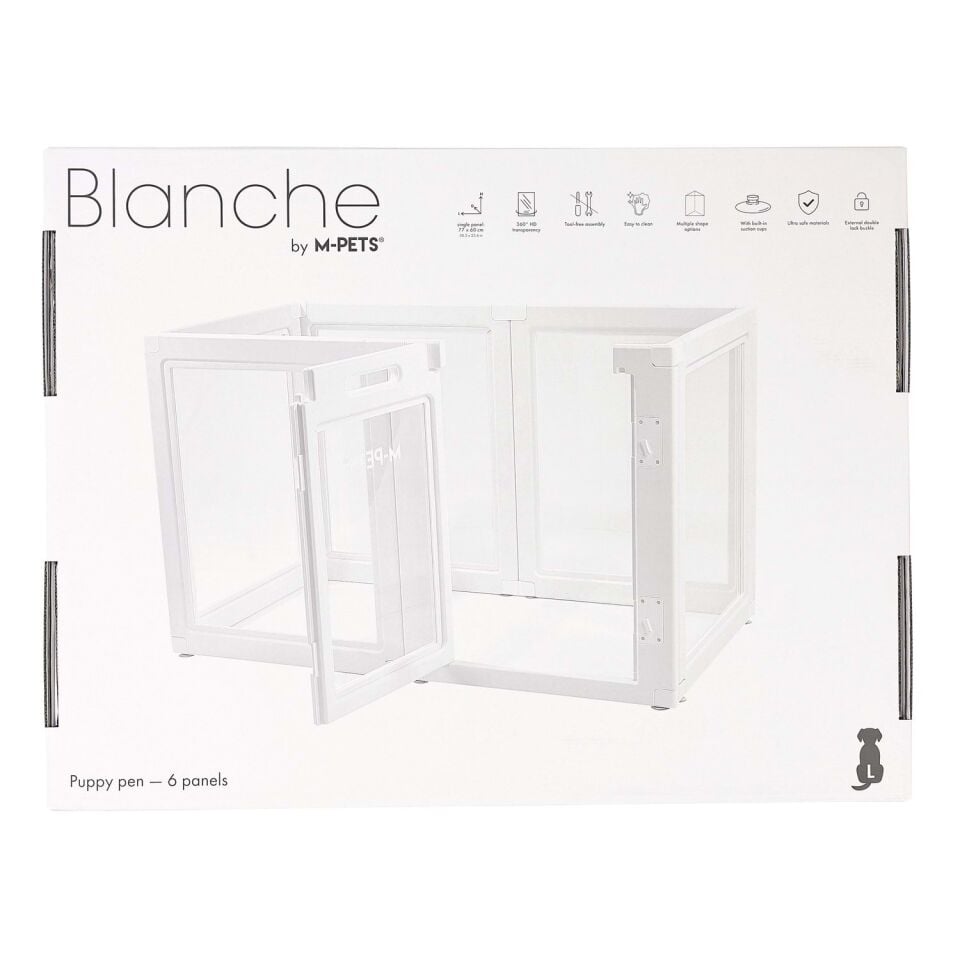 M-PETS BLANCHE OYUN ÇİTİ 6 PANEL (L) WHİTE