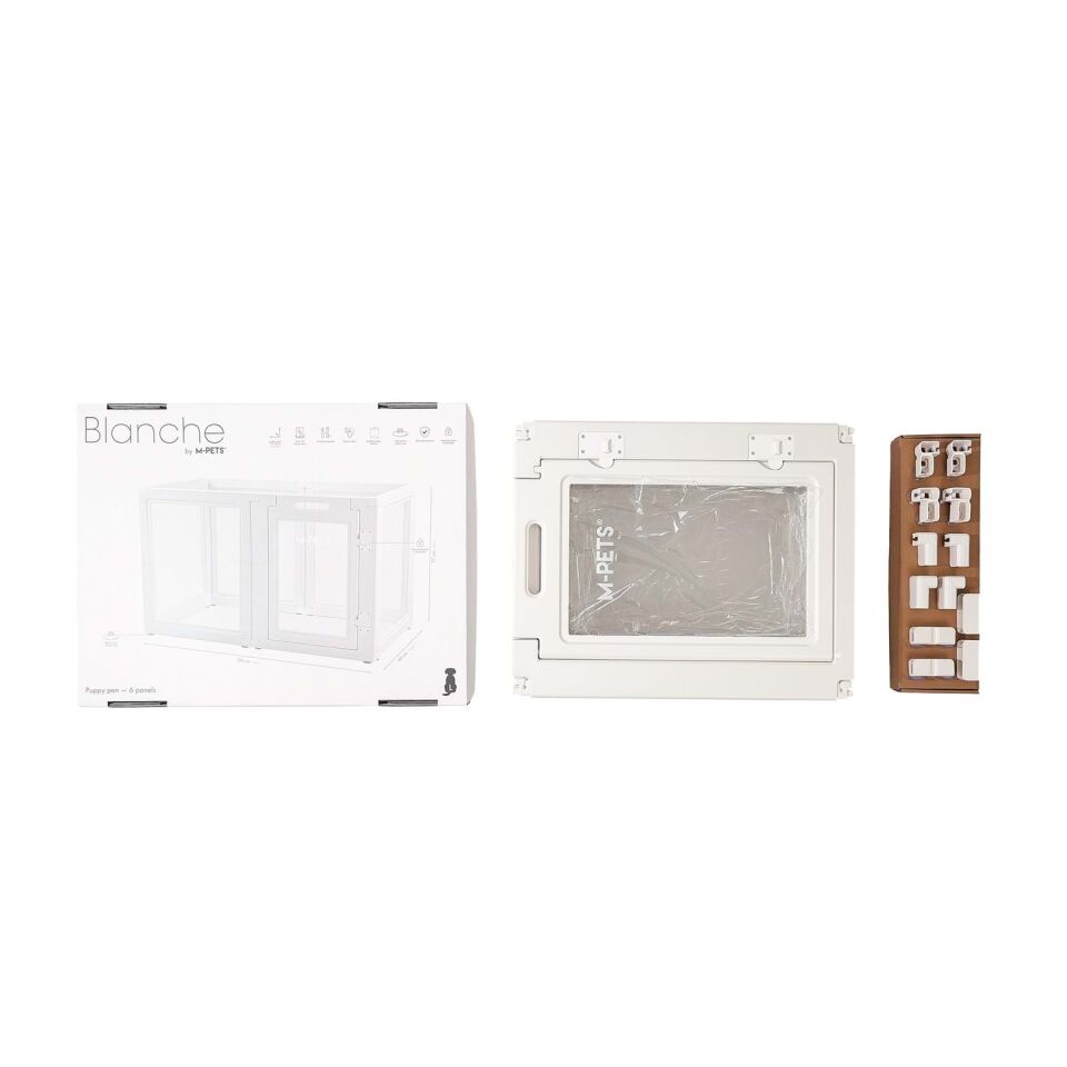 M-PETS BLANCHE OYUN ÇİTİ 6 PANEL (L) WHİTE
