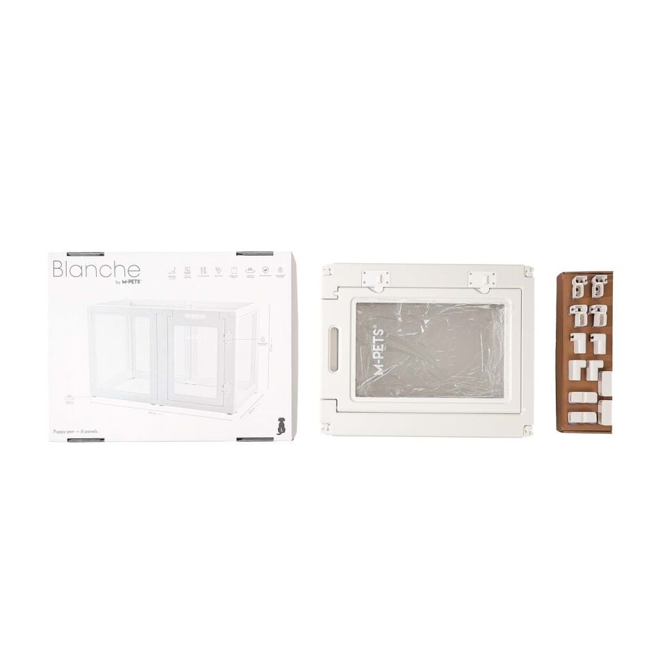 M-PETS BLANCHE OYUN ÇİTİ 6 PANEL (L) WHİTE