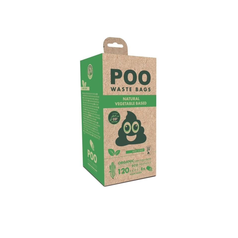 M-PETS POO DIŞKI POŞETİ 15 YAPRAK NANE KOKULU 8Lİ PAKET