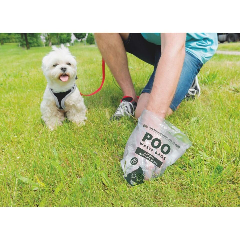 M-PETS POO DIŞKI POŞETİ 15 YAPRAK NANE KOKULU 8Lİ PAKET