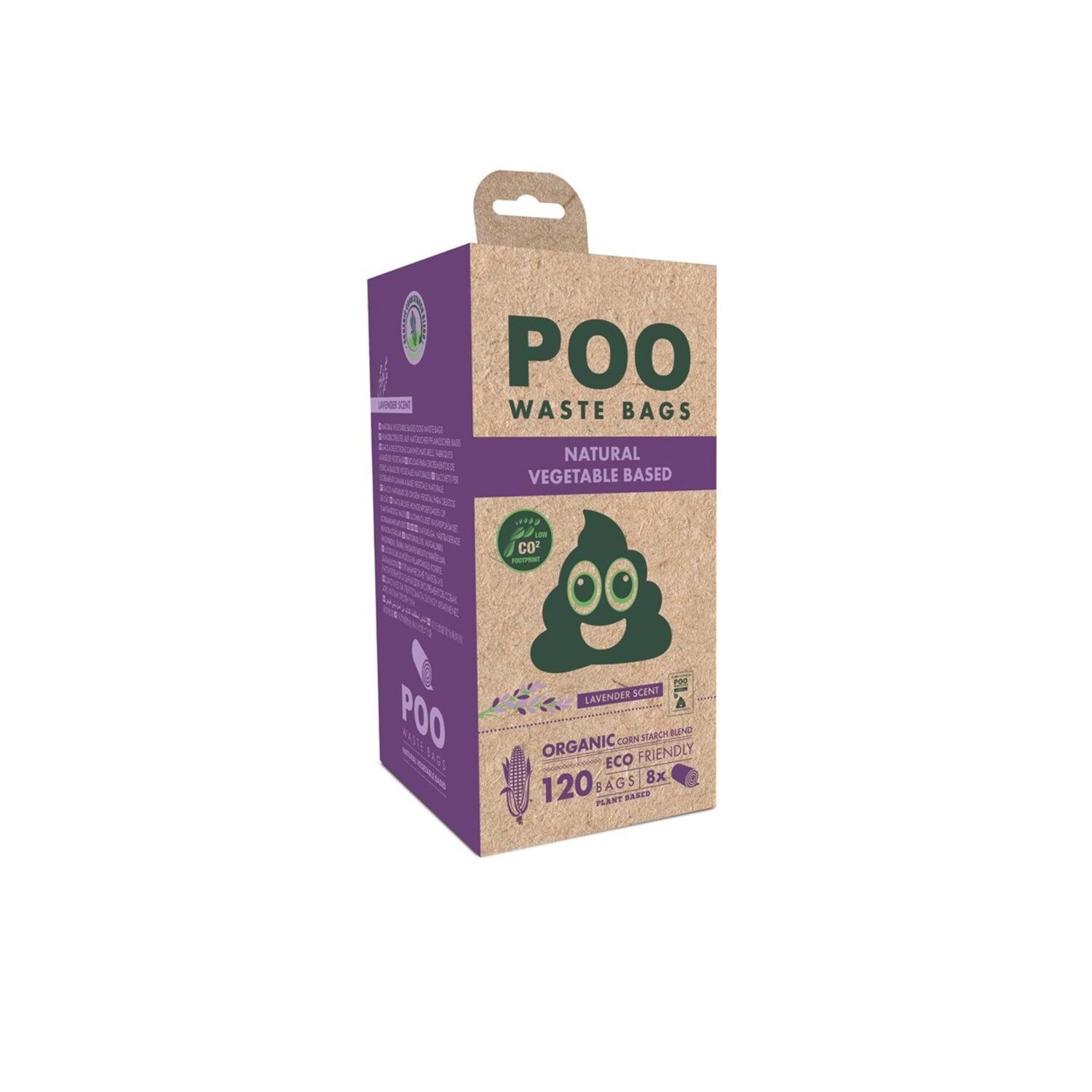 M-PETS POO DIŞKI POŞETİ 15 YAPRAK LAVANTA KOKULU 8Lİ PAKET