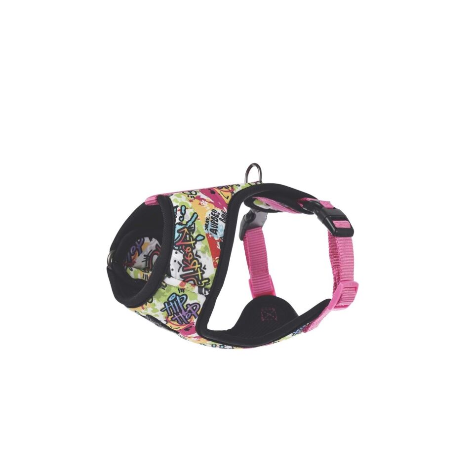 M-PETS URBAN STYLE GRAFFITI EASY FİT KÖPEK GÖĞÜS TASMASI (L)