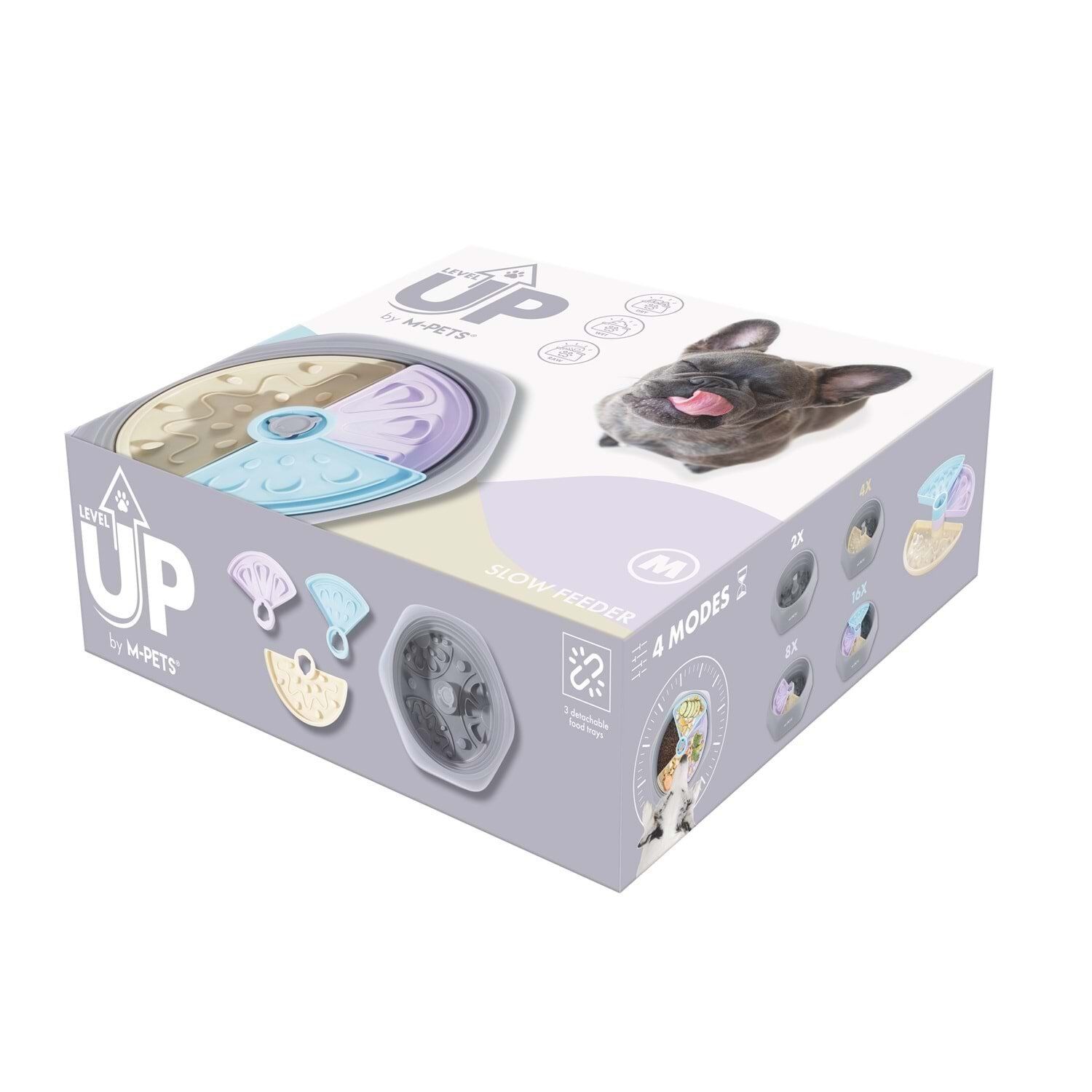 M-PETS LEVEL UP AYARLANABİLİR YAVAŞ YEME MAMA KABI (M)