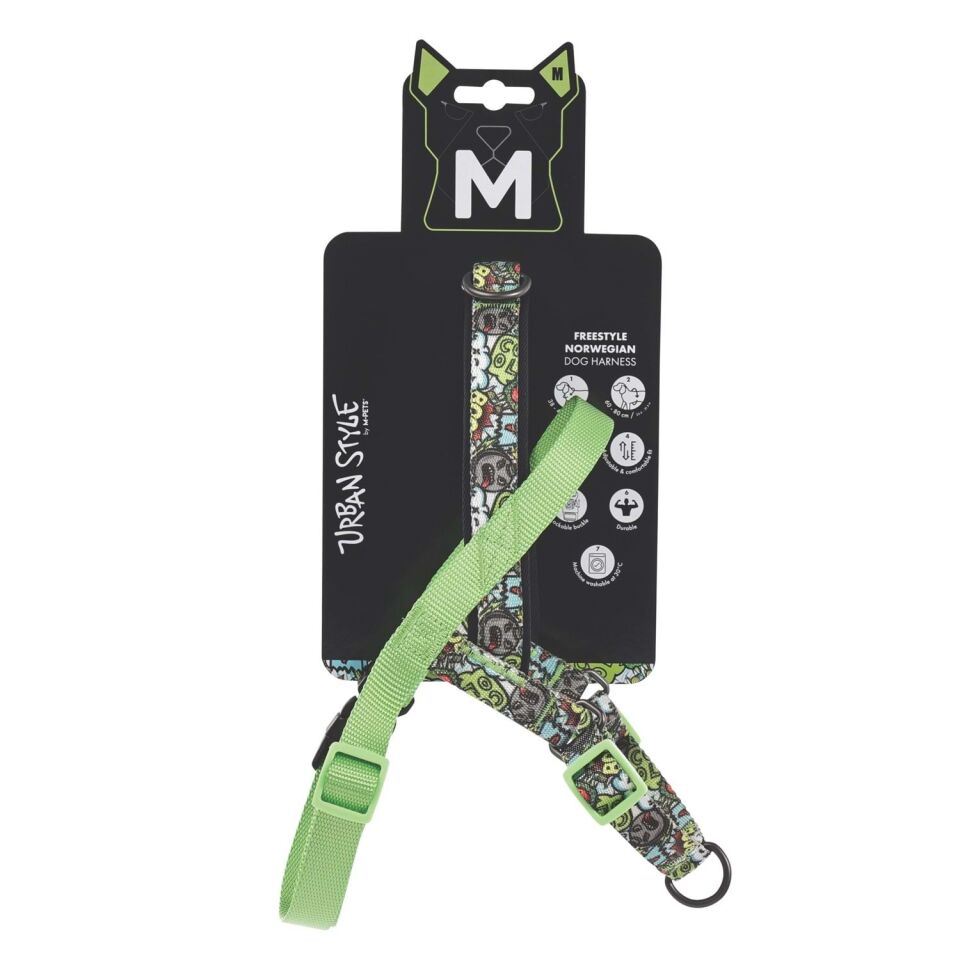 M-PETS URBAN STYLE MULTİCOLOR NORWEGIAN KÖPEK GÖĞÜS TASMASI (M)