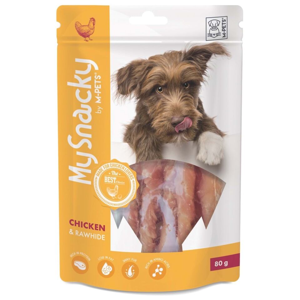 M-PETS MY SNACKY CHICKEN & RAWHIDE KÖPEK ÖDÜLÜ 80GR