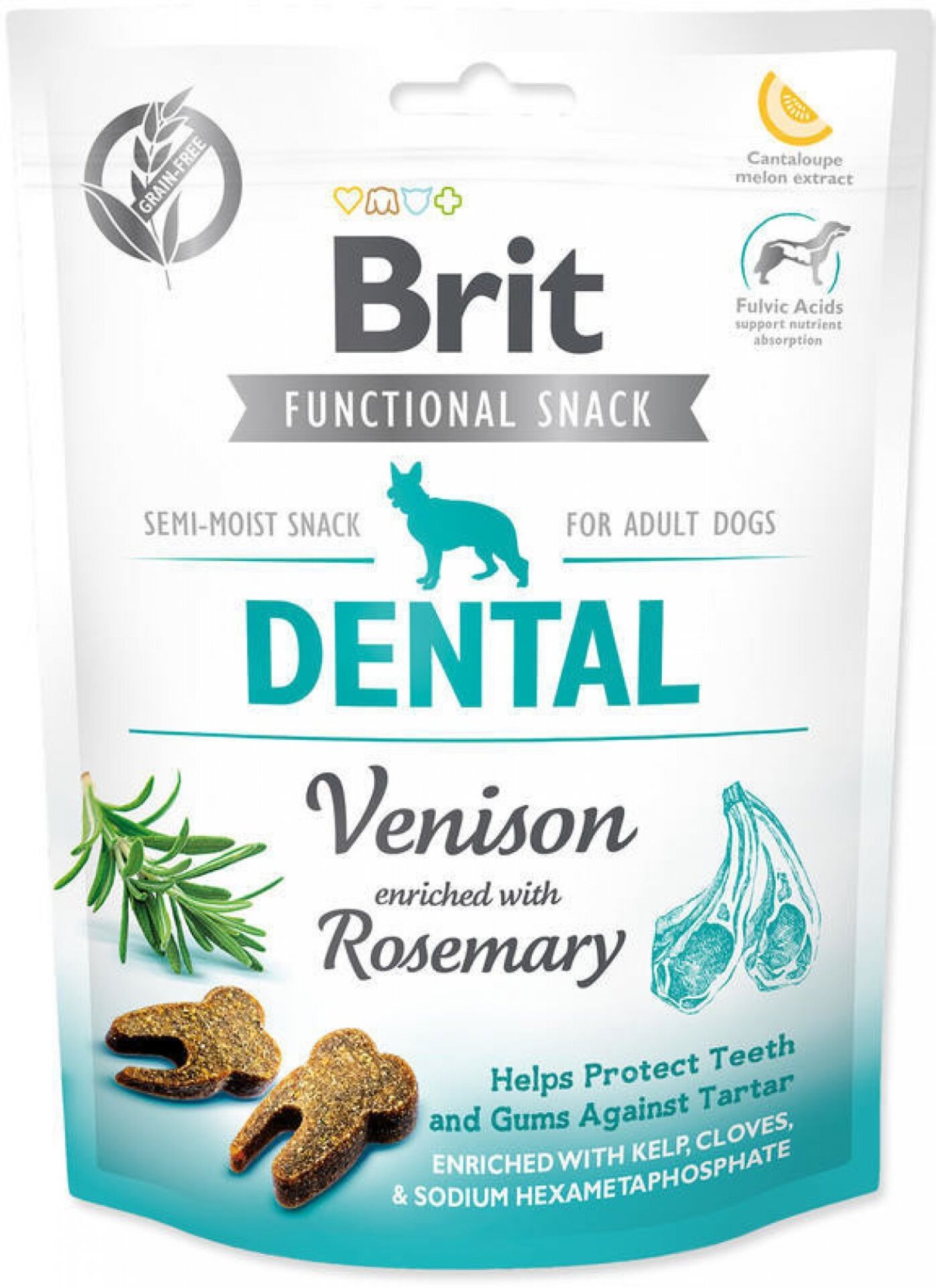 BRIT CARE DOG FUNCT. SNACK DENTAL VENISON 150G