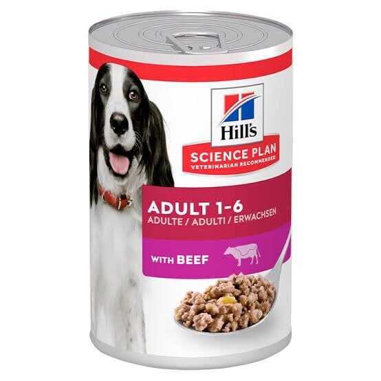 HİLL'S SCİENCE PLAN SIĞIRLI ORTA IRK YETİŞKİN KÖPEK KONSERVE 370GR