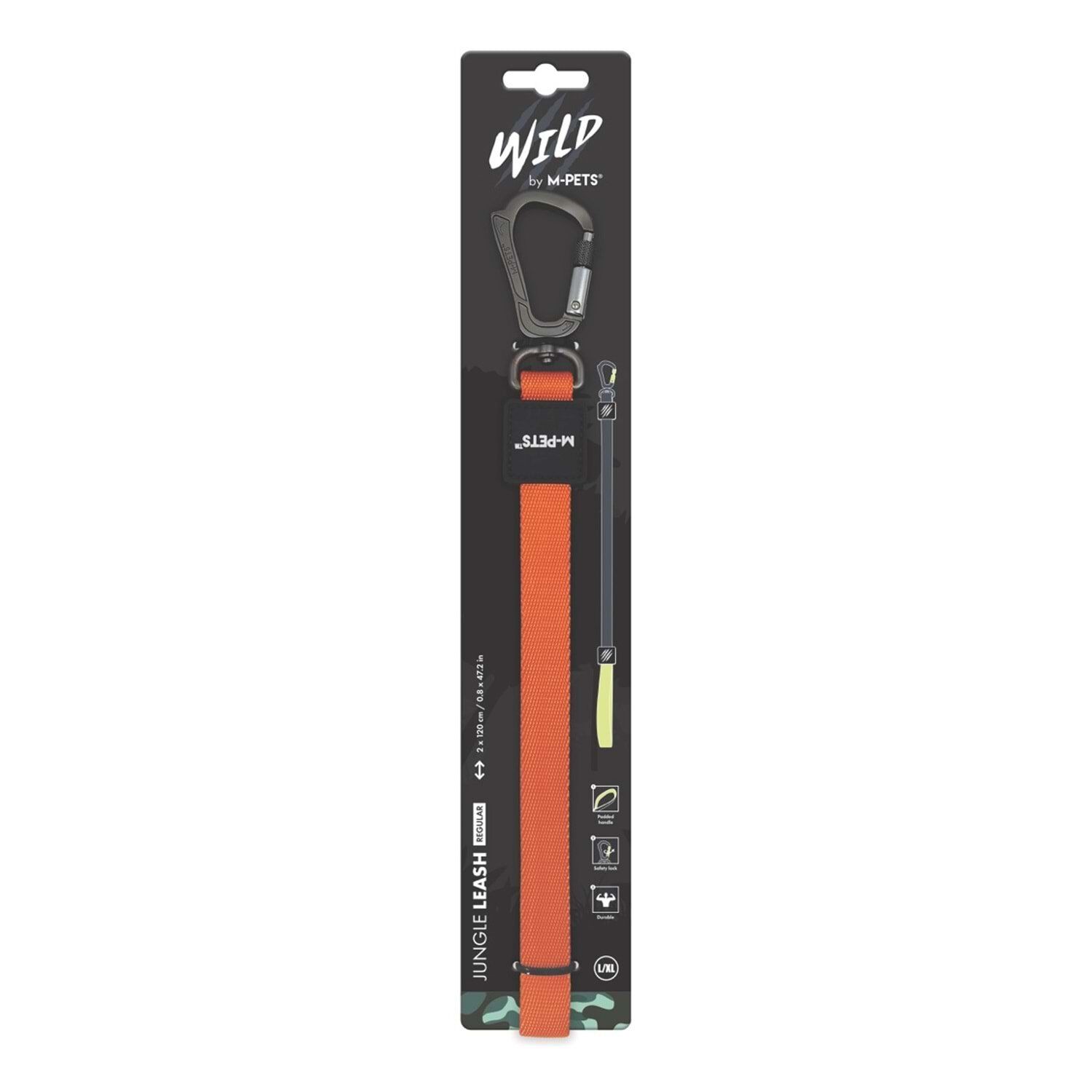 M-PETS WILD JUNGLE LEASH REGULAR (L-XL)