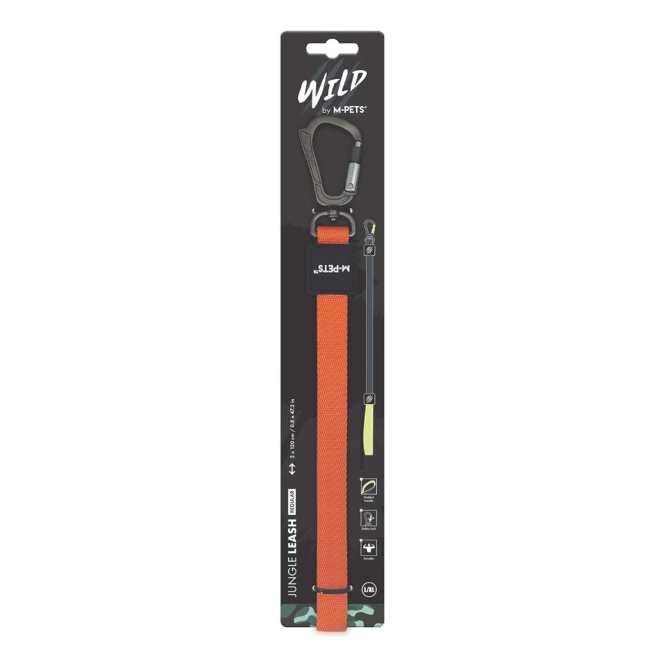 M-PETS WILD JUNGLE LEASH REGULAR (L-XL)