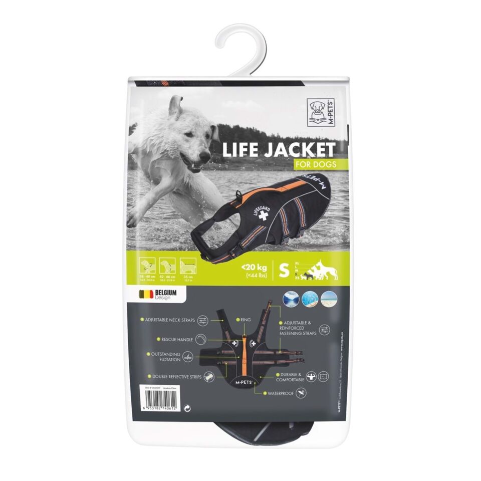 M-PETS LIFE JACKET KÖPEKLER İÇİN CAN YELEĞİ (S)