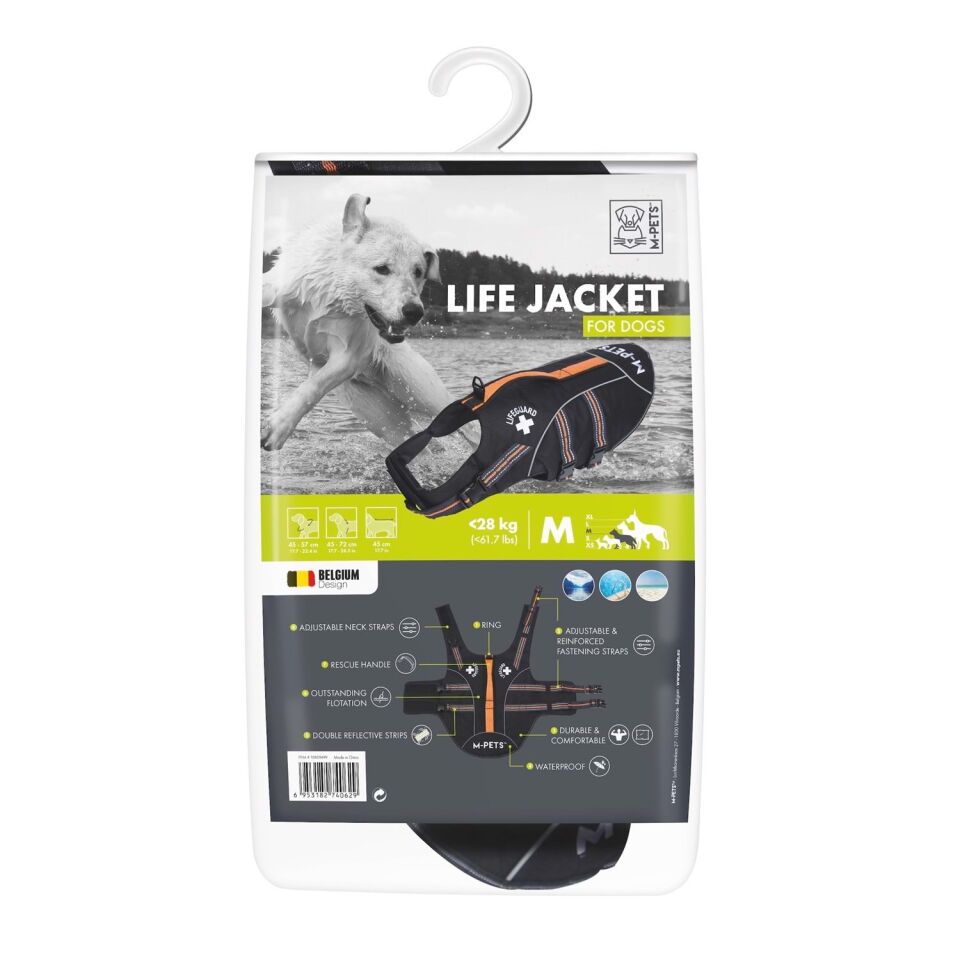 M-PETS LIFE JACKET KÖPEKLER İÇİN CAN YELEĞİ (M)