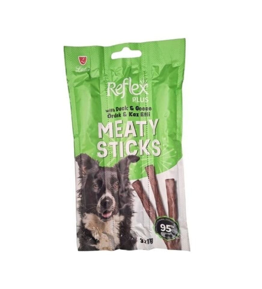 REFLEX PLUS ÖRDEK VE KAZ ETLİ ÇUBUK YETİŞKİN KÖPEK ÖDÜL 3*11 GR