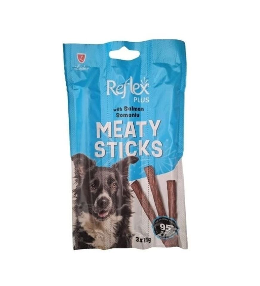REFLEX PLUS SOMONLU ÇUBUK YETİŞKİN KÖPEK ÖDÜL MAMASI 3*11 GR
