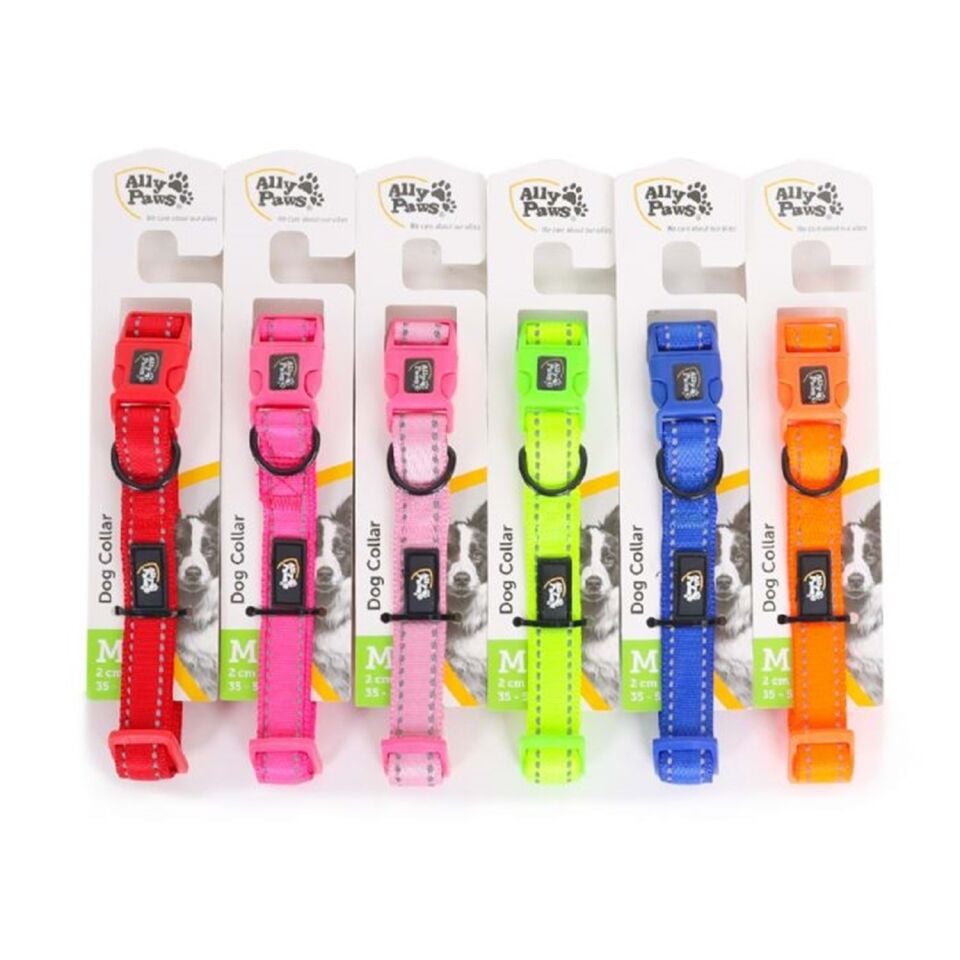 ALLY PAWS DOG COLLAR MEDIUM 2CMX35-50CM