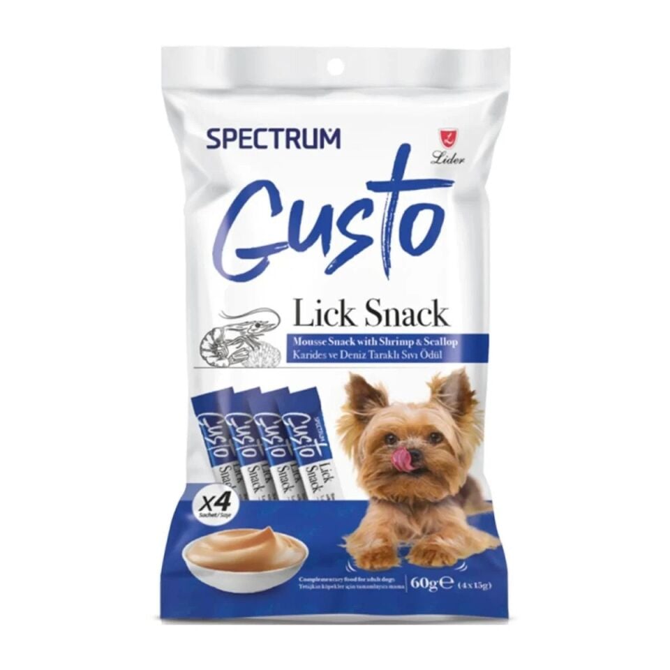 SPECTRUM GUSTO KARİDES VE DENİZ TARAKLI SIVI ÖDÜL 4X15GR