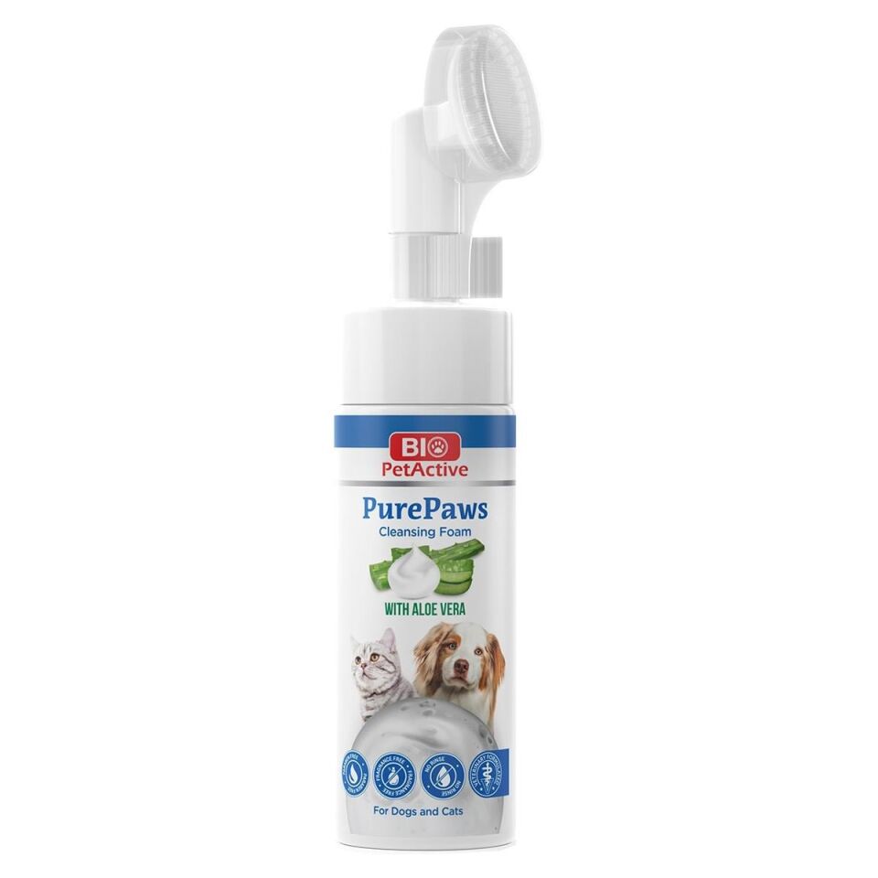 BİOPET ACTİVE PURE PAWS CLEANSING FOAM 150 ML (PATİ TEMİZLEME KÖPÜĞÜ)