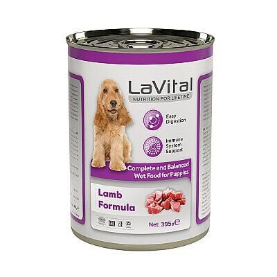 LAVİTAL YAVRU YAŞ KÖPEK MAMASI (PUPPY) KUZU ETLİ 400 GR