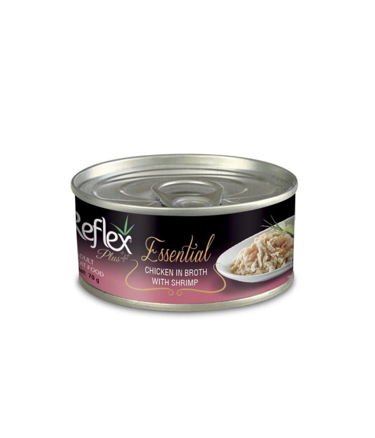 REFLEX PLUS ESSENTIAL TON BALIKLI VE KARİDESLİ ET SUYU İÇİNDE 70 GR