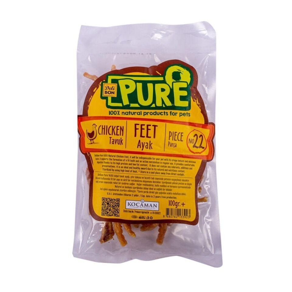 DELİBON TAVUK AYAĞI KÖPEK ÖDÜL MAMASI 100 GR