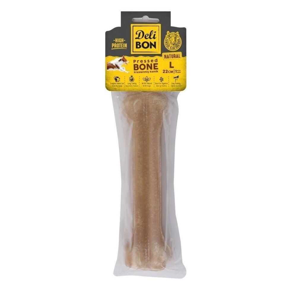 DELİBON KEMİK KÖPEK ÖDÜL MAMASI 22CM 1 ADET NATÜREL