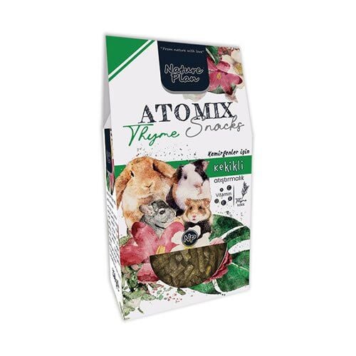 Nature Plan Atomix Snacks Thyme (Kekikli Kemirgen Atıştırmalığı)250 g