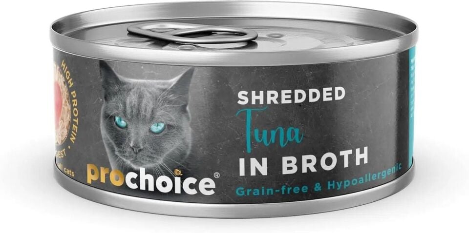 PROCHOICE DELUXE SHRD TUNA&CALAMARI IN BROTHCAT70G