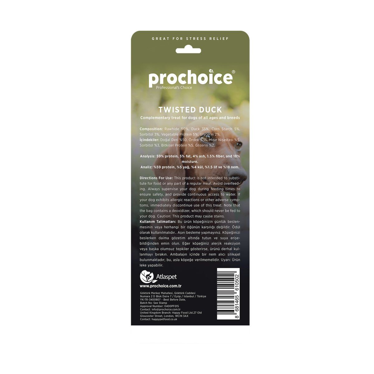PROCHOICE RAWHIDE TWISTED DUCK 10 ADET