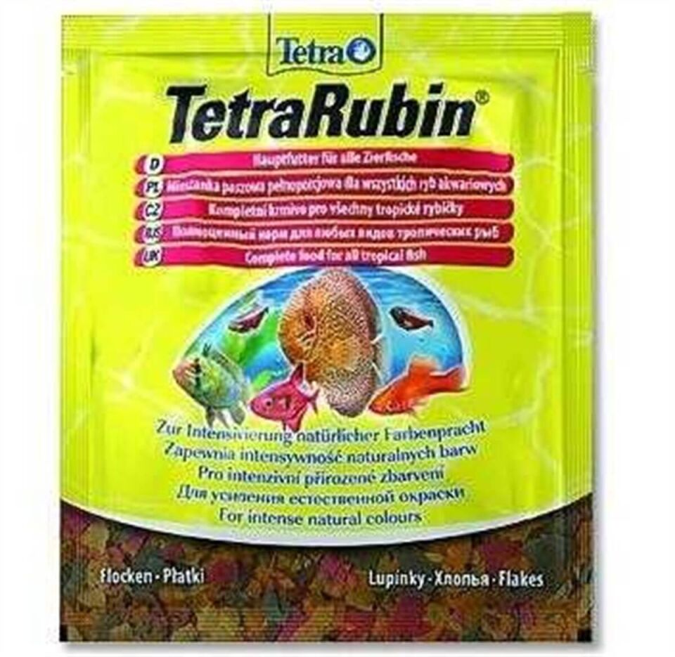 Tetra Rubin Renklendirici Pul Balık Yemi - 12GR