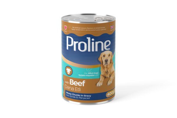PROLİNE SOS İÇİNDE ET PARÇACIKLI KUZU ETLİ YAVRU KÖPEK MAMASI 400 GR