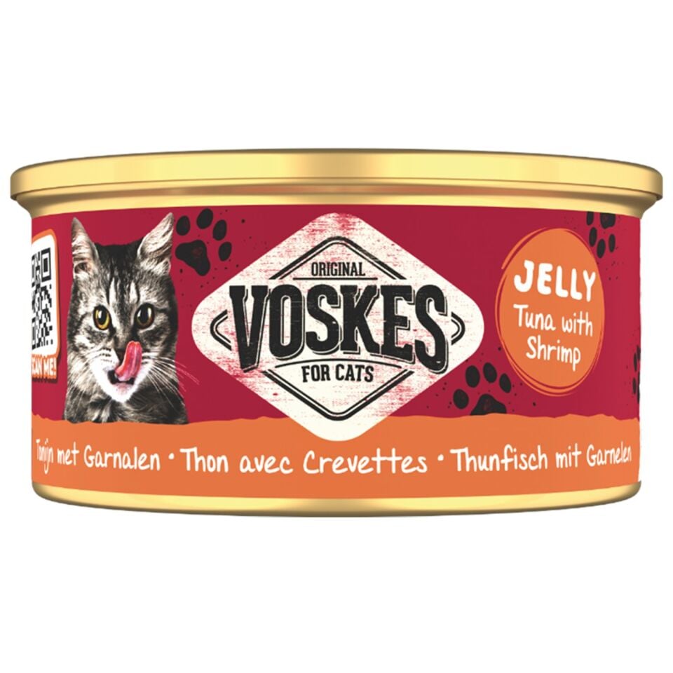 VOSKES TON BALIĞI ve KARİDES KEDİ KONSERVESİ 85GR