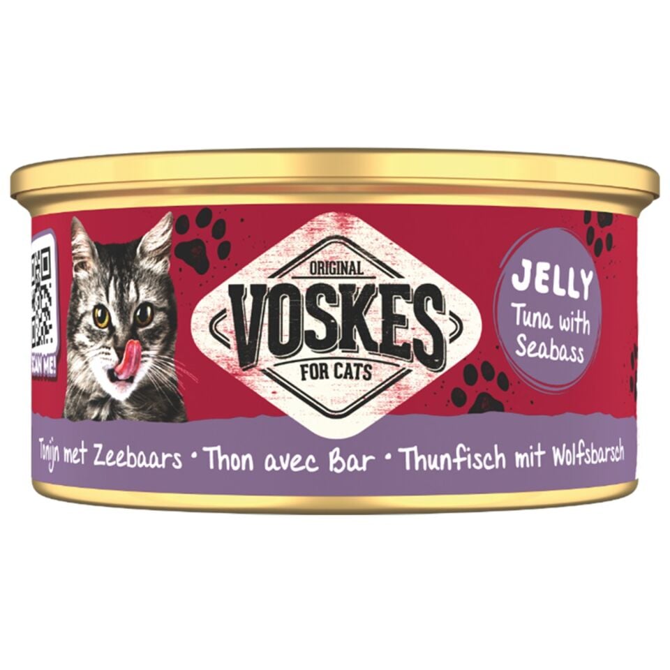 VOSKES TON BALIĞI ve LEVREK KEDİ KONSERVESİ 85GR