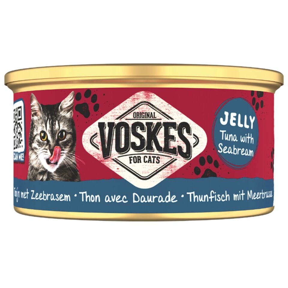VOSKES TON BALIĞI ve ÇİPURA KEDİ KONSERVESİ 85GR