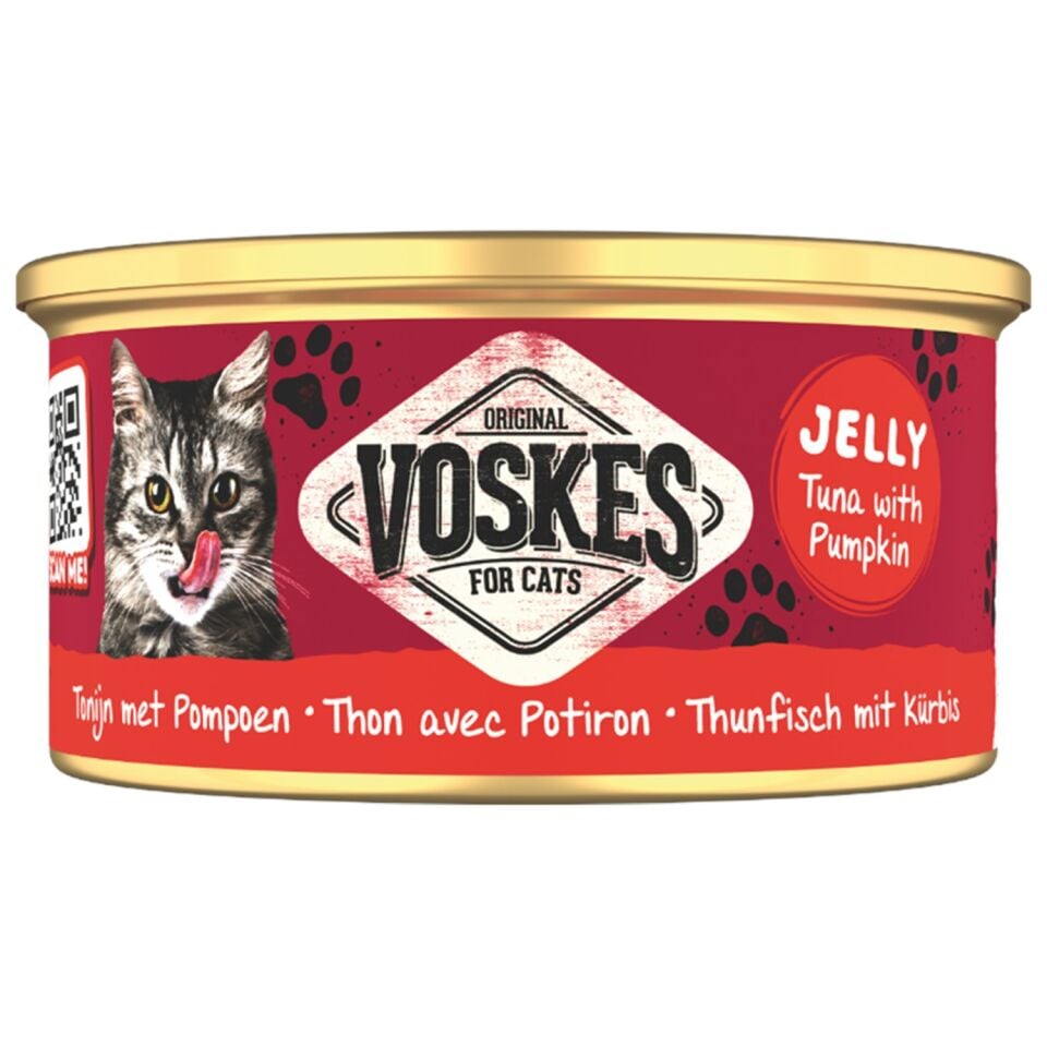 VOSKES TON BALIĞI ve BALKABAĞI KEDİ KONSERVESİ 85GR