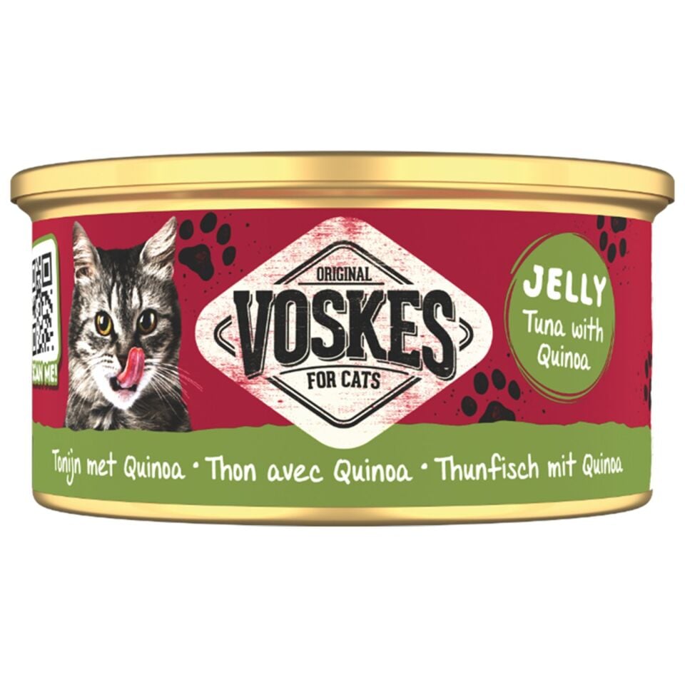 VOSKES TON BALIĞI ve KİNOA KEDİ KONSERVESİ 85GR
