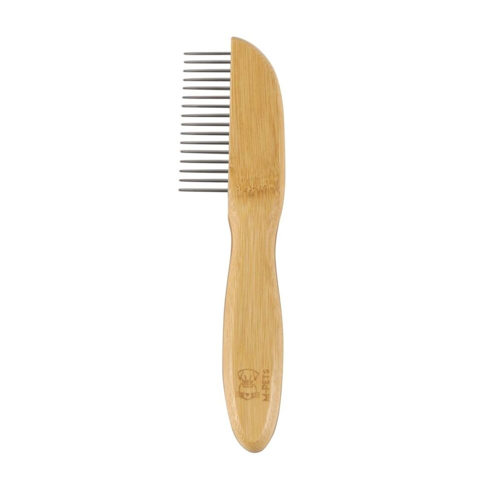 M-PETS BAMBOO TARAK DÖNER UÇLU BAMBU DÜZ TARAK (16 DİŞ)