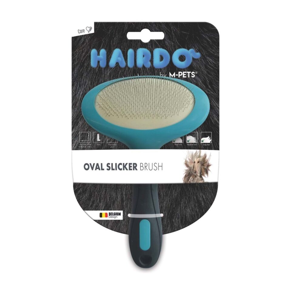M-PETS HAIRDO KÖPEKLER İÇİN İNCE TELLİ OVAL FIRÇA (L)