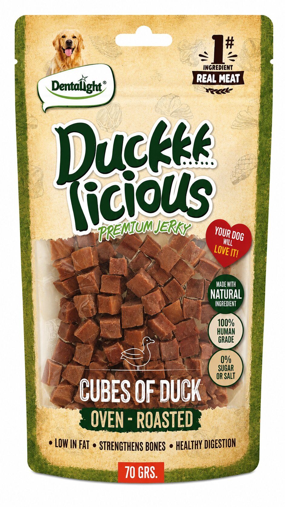 DENTALİGHT DOG DUCK LİCİOUS CUBE OF DUCK 70G TEKLİ
