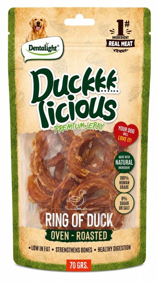 DENTALİGHT DOG DUCK LİCİOUS RİNG OF DUCK 70G TEKLİ