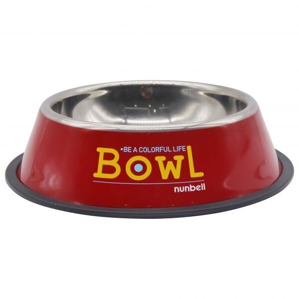 NUNBELL ÇELİK MAMA KABI RENKLİ 26 CM