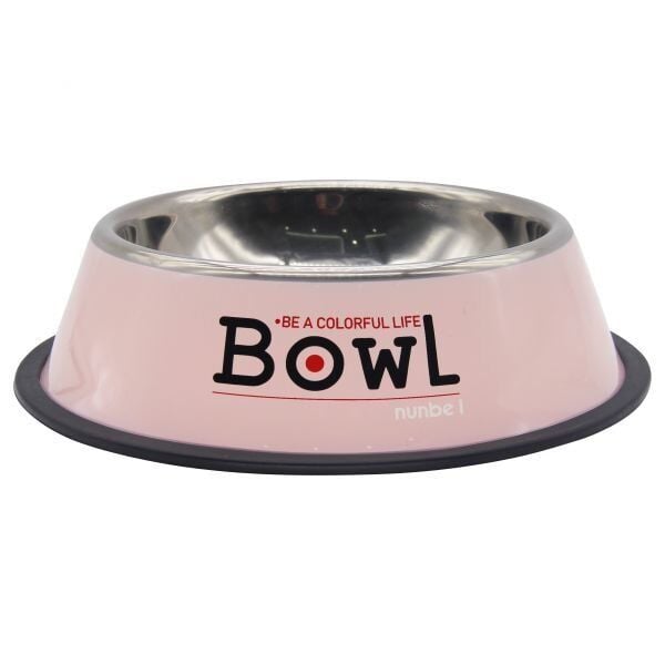 NUNBELL ÇELİK MAMA KABI RENKLİ 34 CM