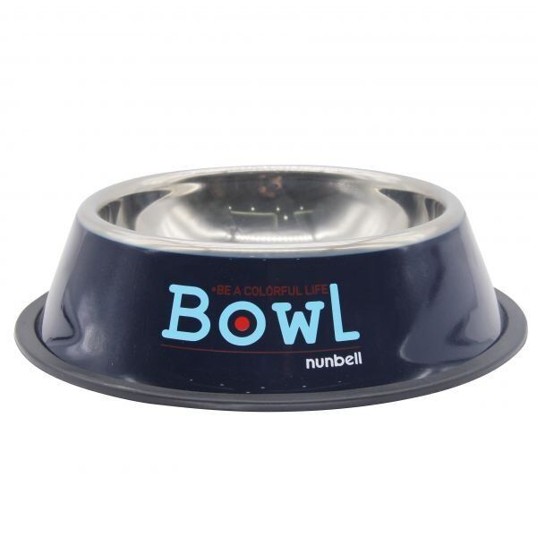 NUNBELL ÇELİK MAMA KABI RENKLİ 34 CM